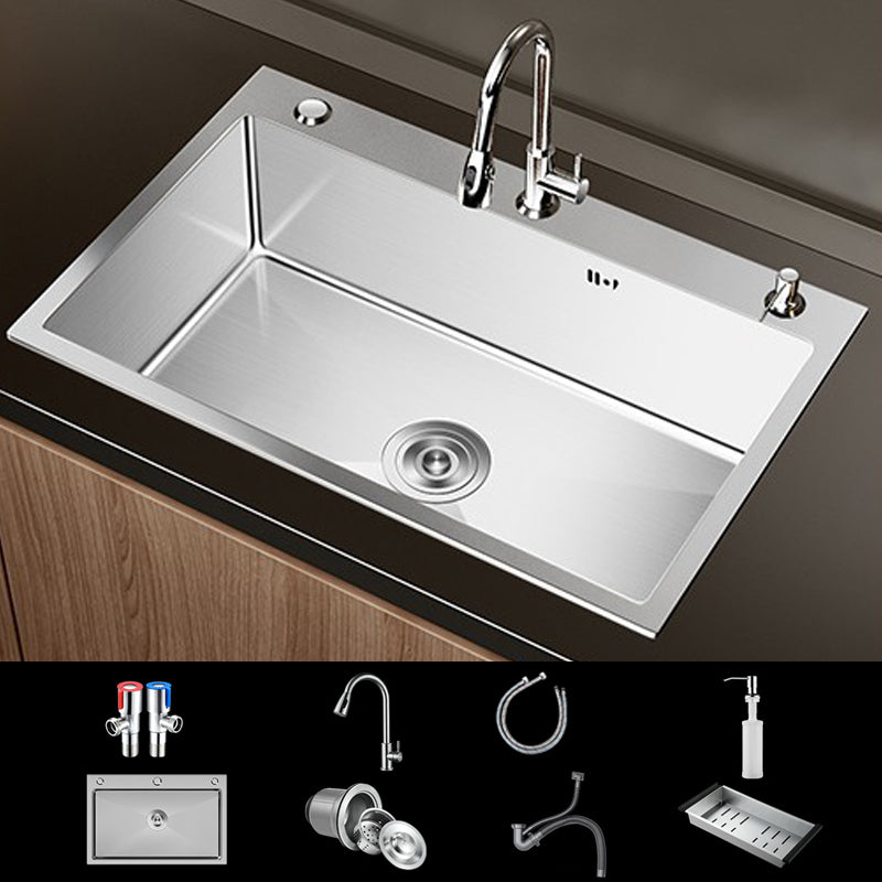 Contemporary Style Kitchen Sink Stainless Steel Non-slip Kitchen Sink