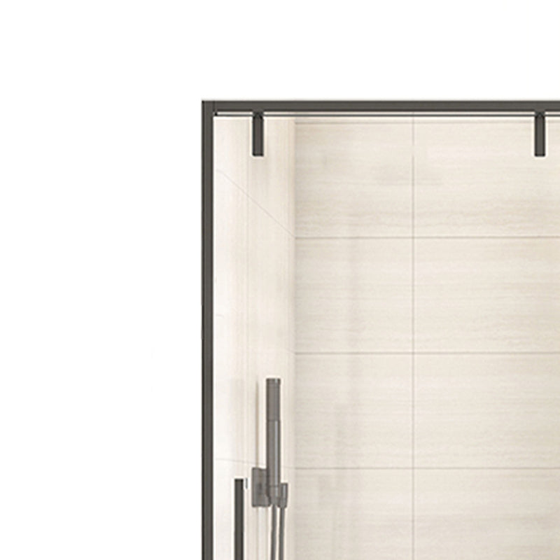 Semi Frameless Single Move Thickened Tempered Glass Shower Door