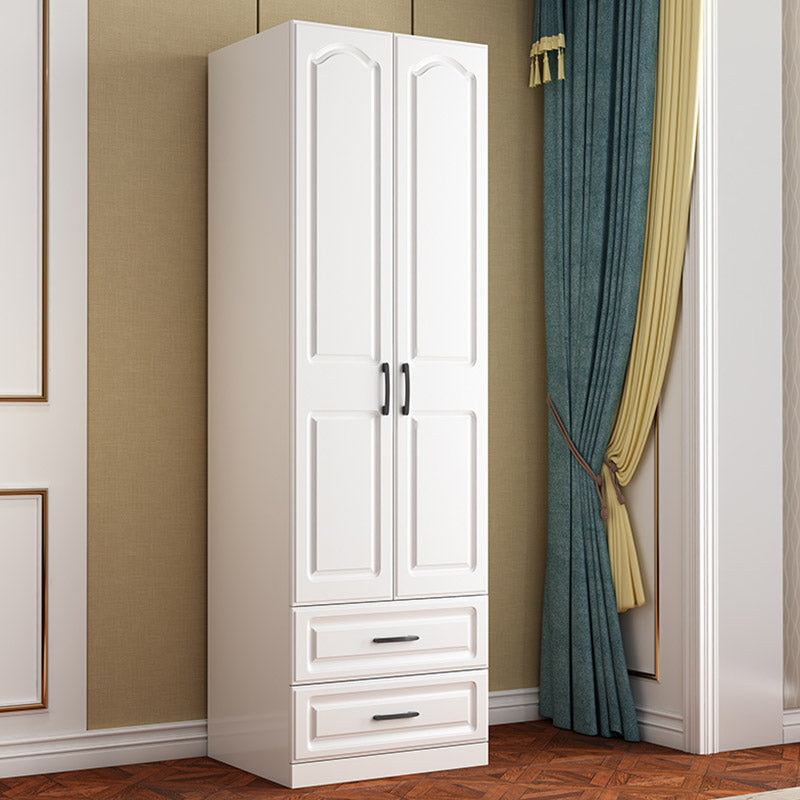 Manufactured Wood Bedroom Armoire White Hanging Clothes Rack