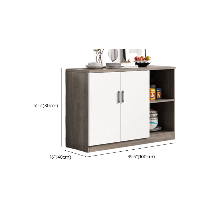 Wood Buffet Table Modern Style Sideboard Cabinet with Cabinets