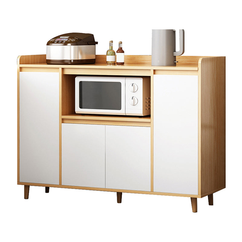 Wood Buffet Sideboard Modern and Contemporary Server with Cabinets