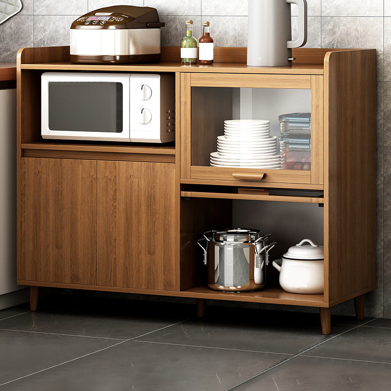 Wood Buffet Sideboard Modern and Contemporary Server with Cabinets