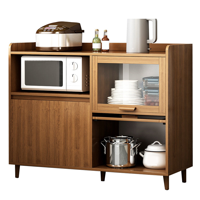 Wood Buffet Sideboard Modern and Contemporary Server with Cabinets