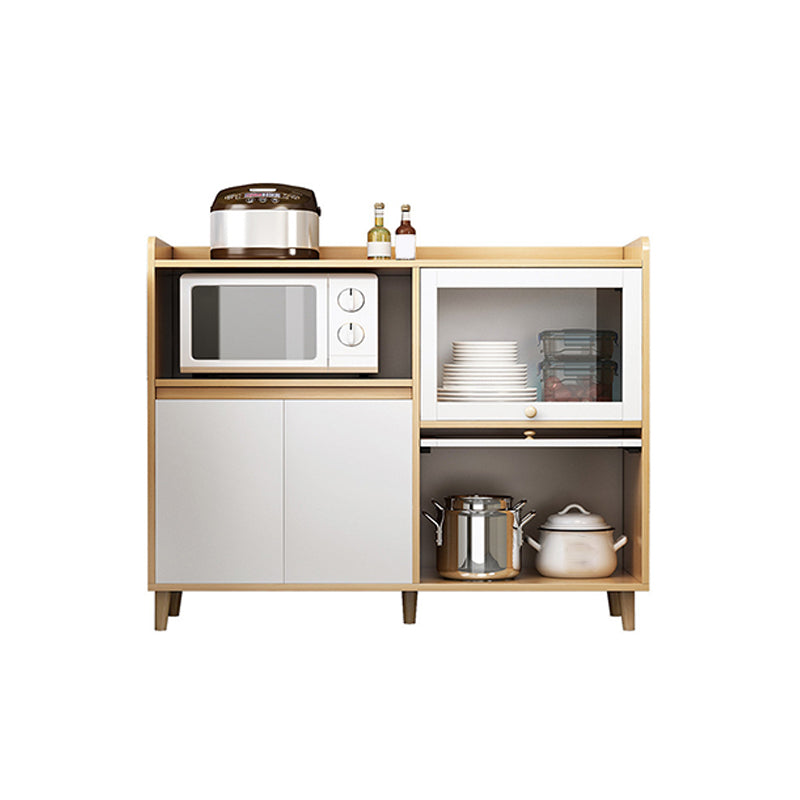 Wood Buffet Sideboard Modern and Contemporary Server with Cabinets