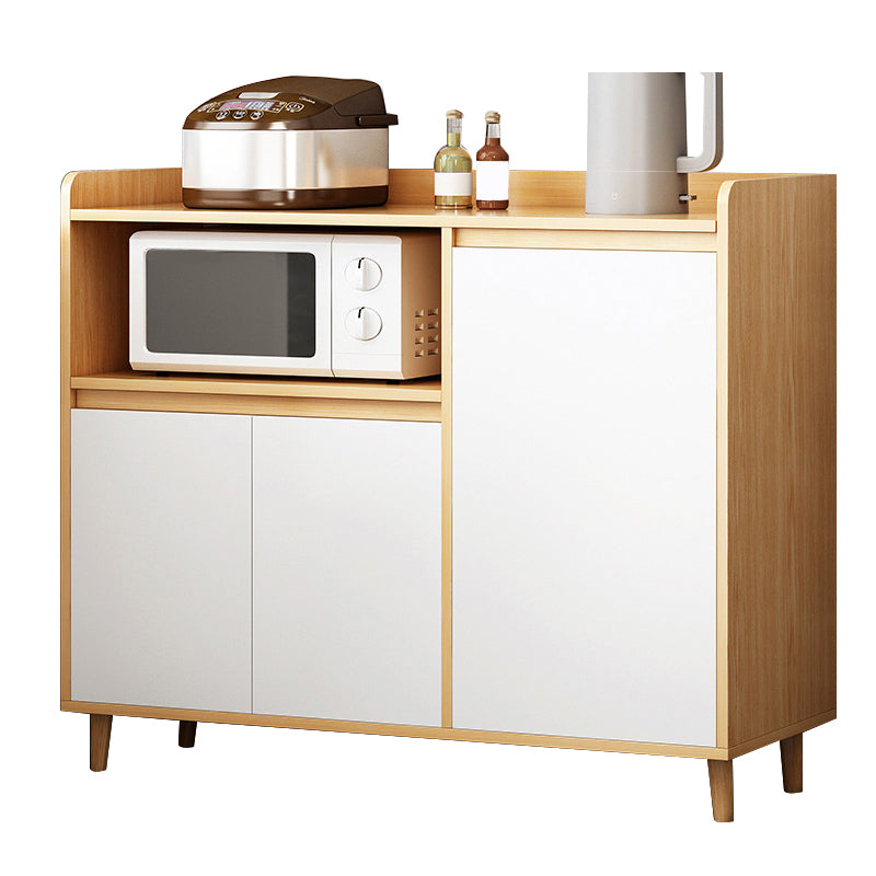 Wood Buffet Sideboard Modern and Contemporary Server with Cabinets