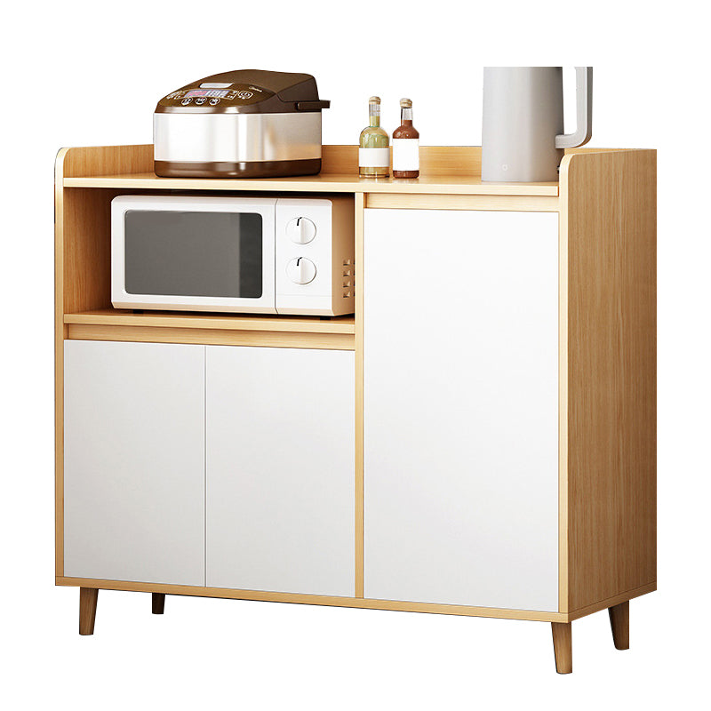 Wood Buffet Sideboard Modern and Contemporary Server with Cabinets