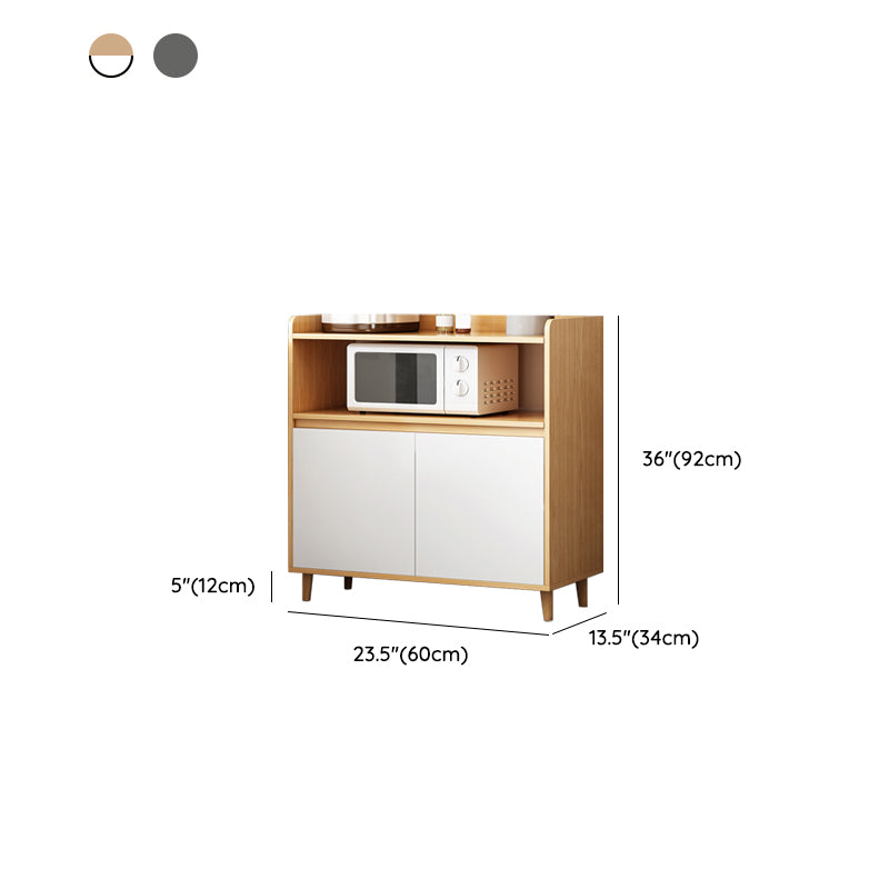 Wood Buffet Sideboard Modern and Contemporary Server with Cabinets