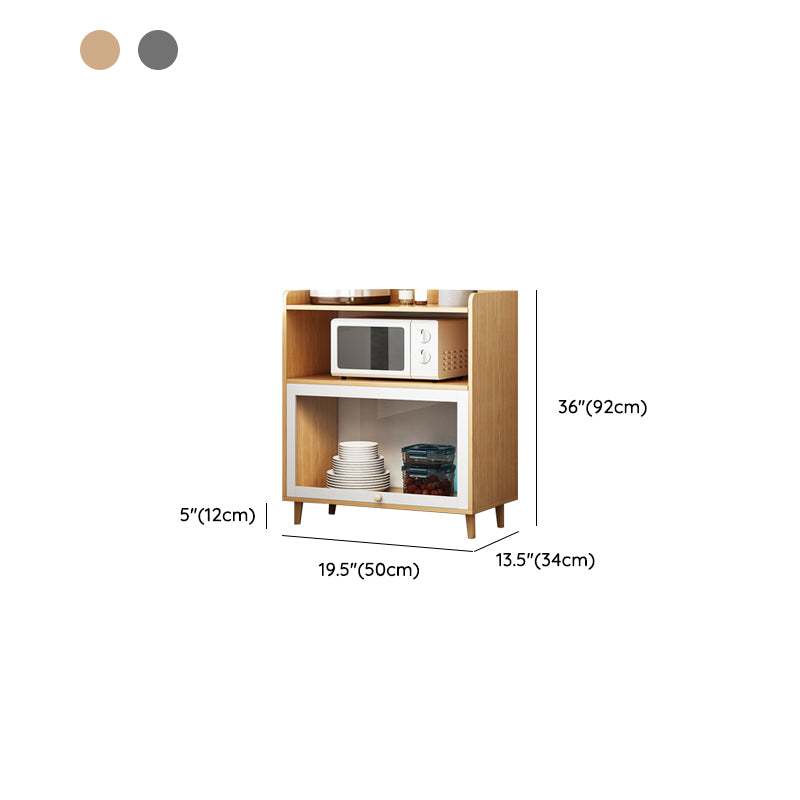 Wood Buffet Sideboard Modern and Contemporary Server with Cabinets