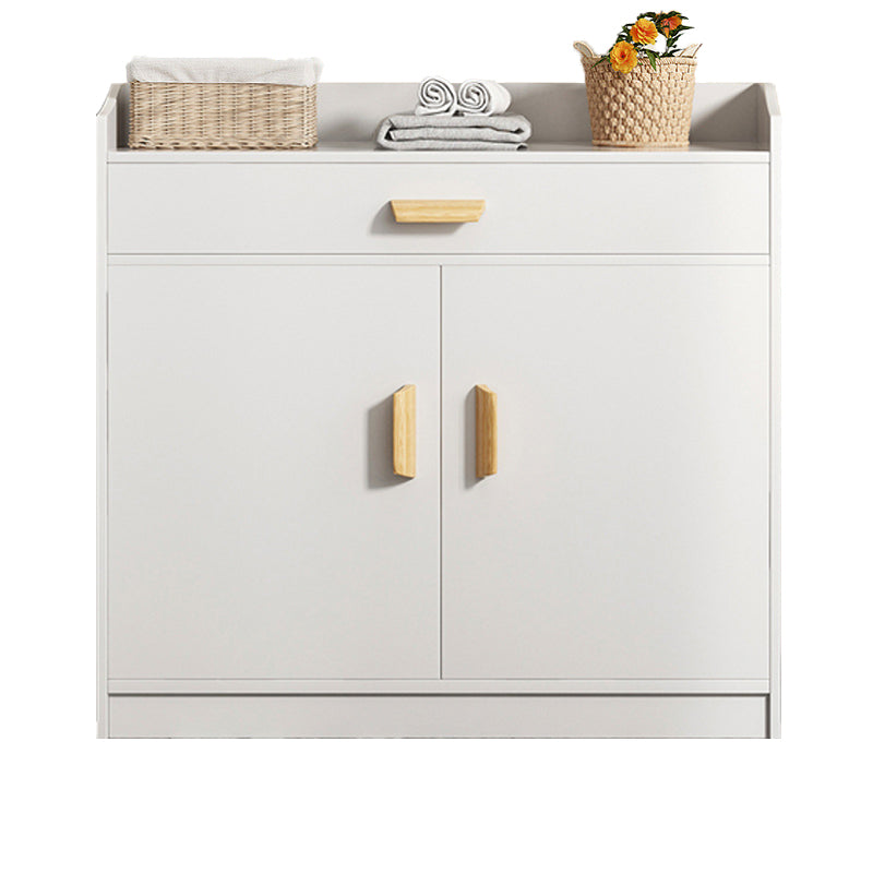 Contemporary Style Credenza Wood Server with Cabinets and Drawers