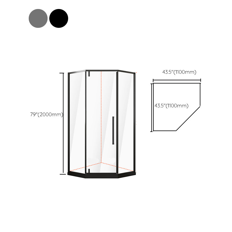 Neo-Angle Framed Shower Enclosure Easy Clean Glass Shower Enclosure