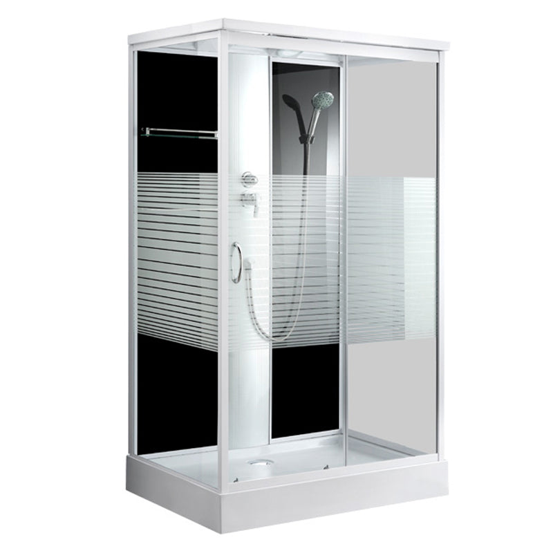 Modern Rectangle Shower Stall Tempered Framed Shower Stall for Bathroom