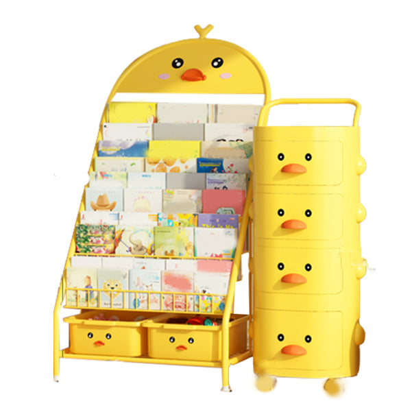 Nordic Style Metal Book Display Home Freestanding Kids Book Display