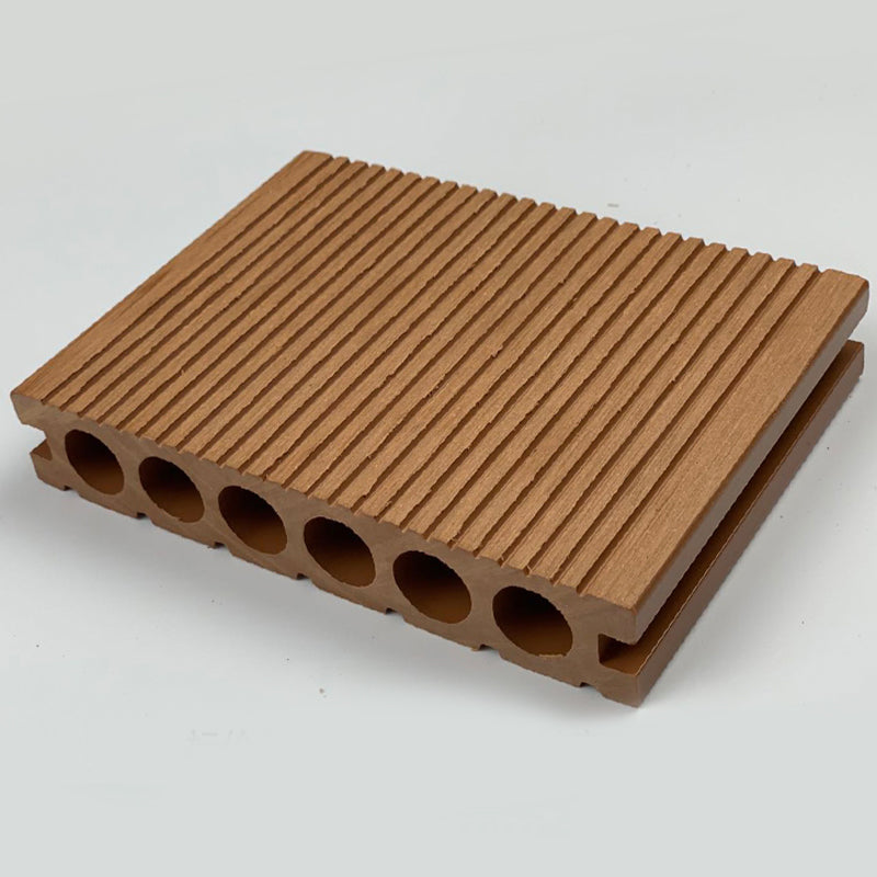 Wooden Patio Flooring Tile Solid Color Outdoor Composite Decking Tiles
