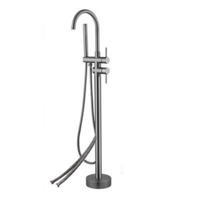 Traditional Style Freestanding Tub Filler Floor Mount Copper Freestanding Tub Filler