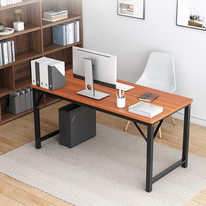 Rectangular Shaped Office Table Wood Writing Desk in Natural