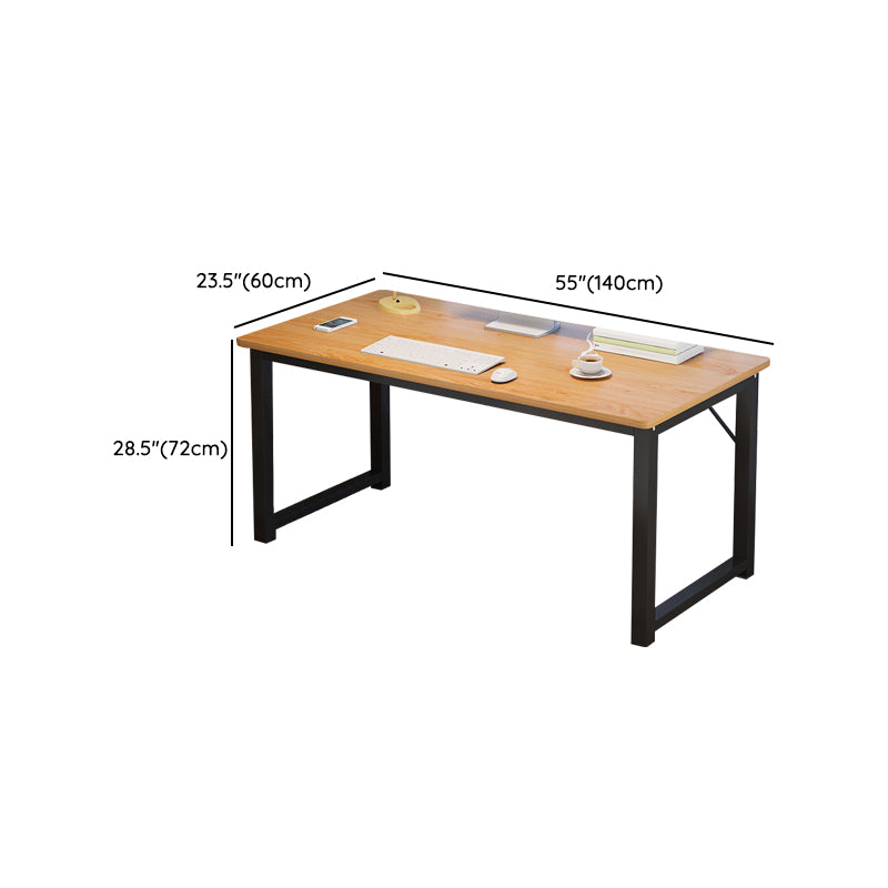 Rectangular Shaped Office Table Wood Writing Desk in Natural