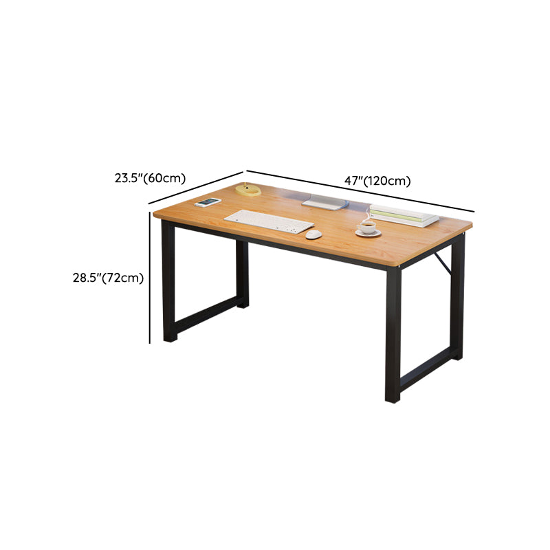 Rectangular Shaped Office Table Wood Writing Desk in Natural