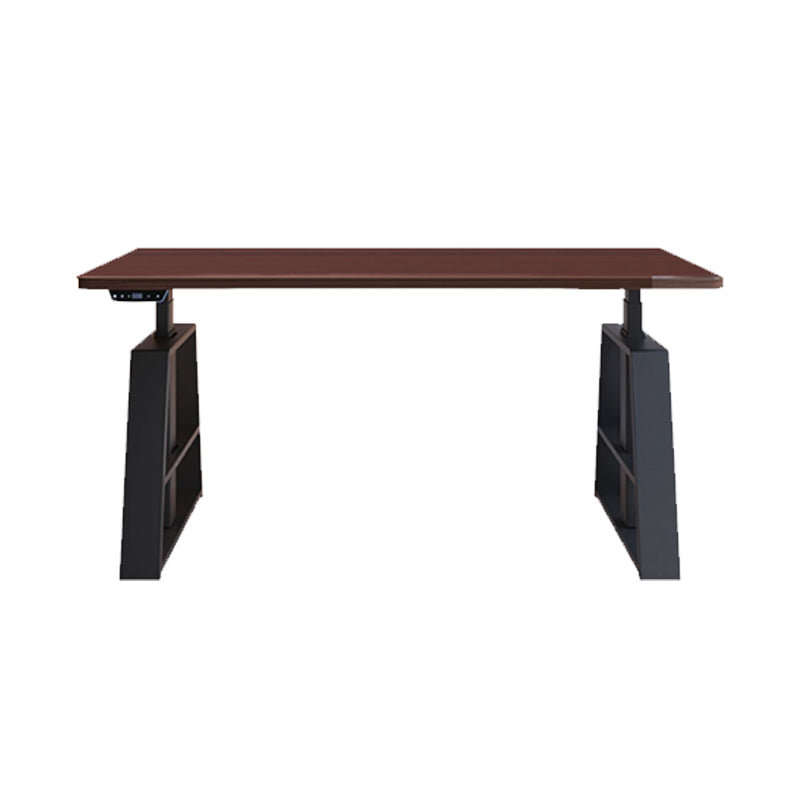 Rectangular Shaped Computer Desk Table Wood Writing Desk in Brown