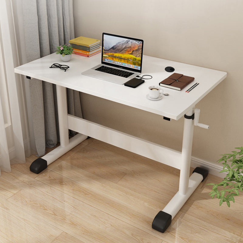 Rectangular Shaped Office Table Wood Writing Desk in White/Black/Natural