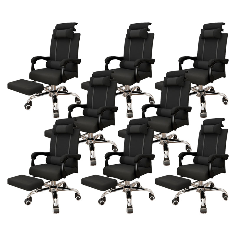 Contemporary Padded Arms Managers Chair Black Executive Chair for Office