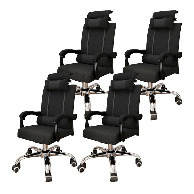 Contemporary Padded Arms Managers Chair Black Executive Chair for Office