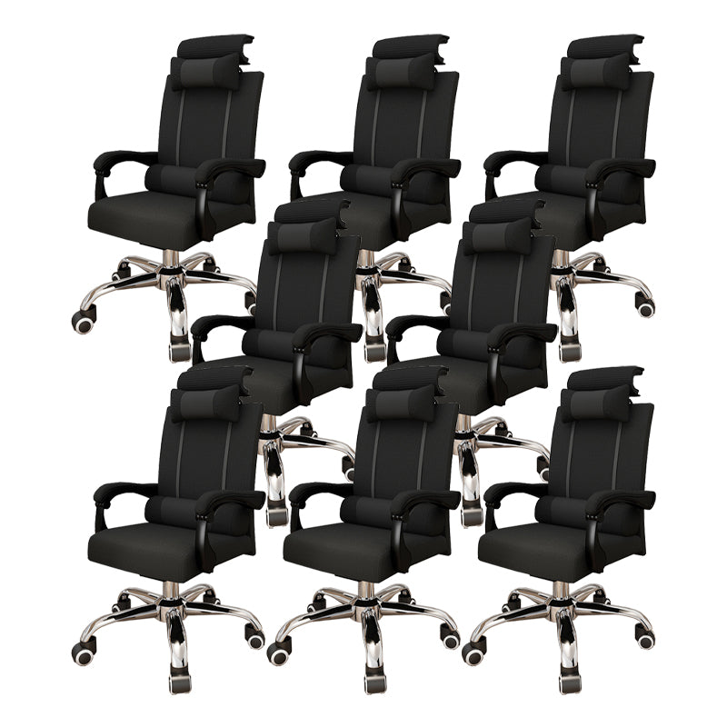 Contemporary Padded Arms Managers Chair Black Executive Chair for Office