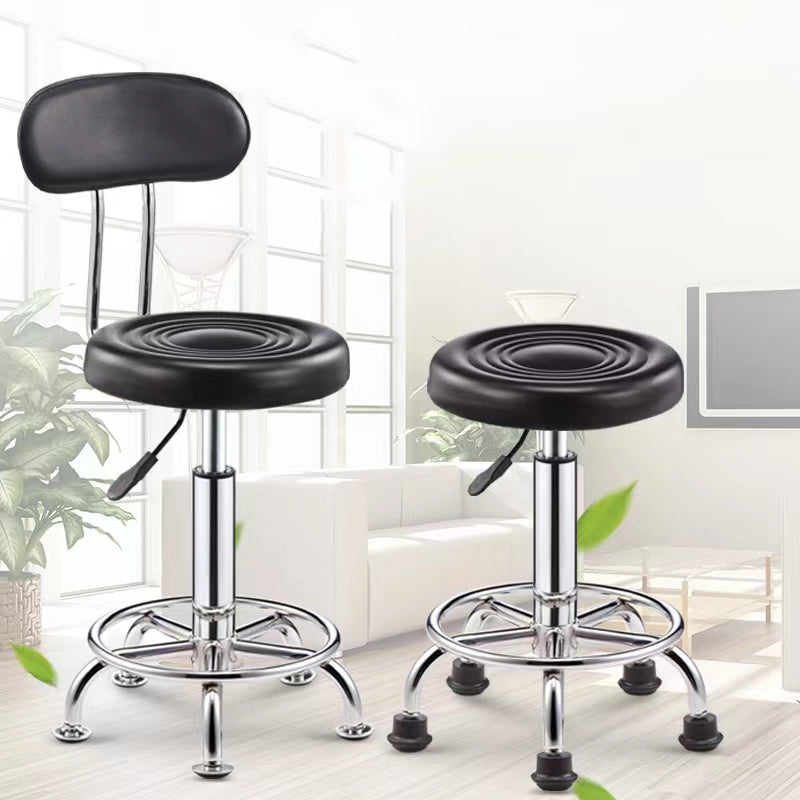 Modern Metal Office Chair Low Back Adjustable Seat Height Desk Chair