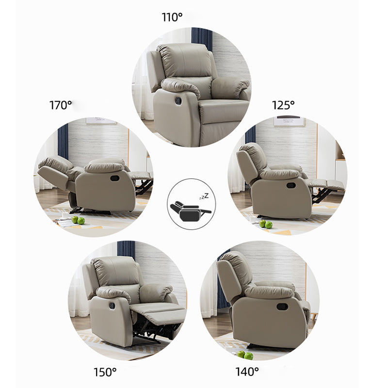 Metal Standard Recliner Manual-Push Botton Recliner Chair with Lumbar