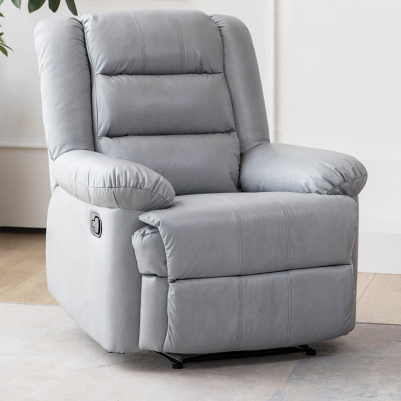 Recliner with Lumbar Metal Frame Standard Recliner Chair with Footrest