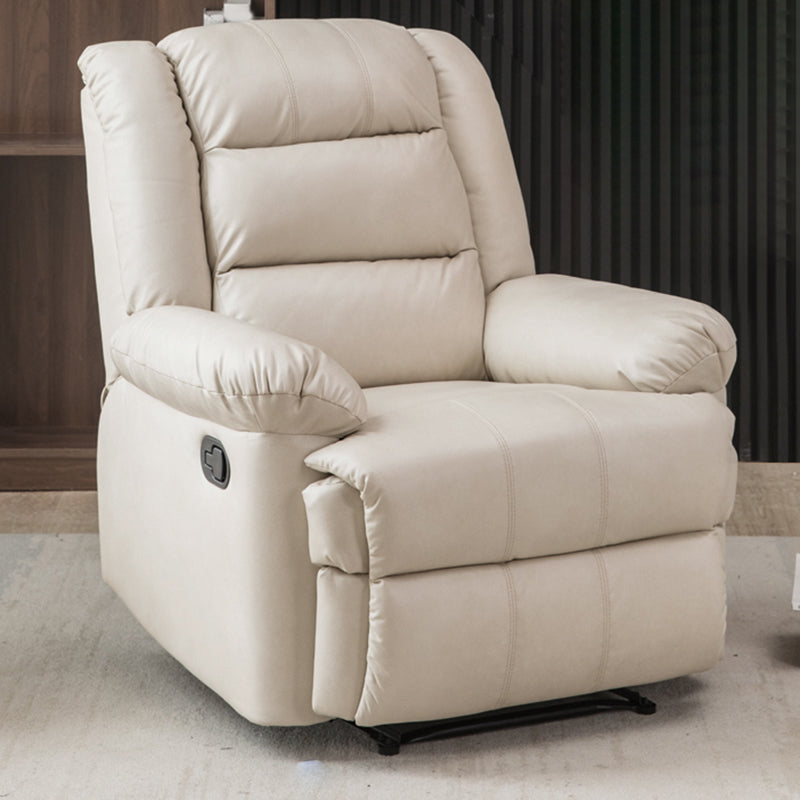 Recliner with Lumbar Metal Frame Standard Recliner Chair with Footrest