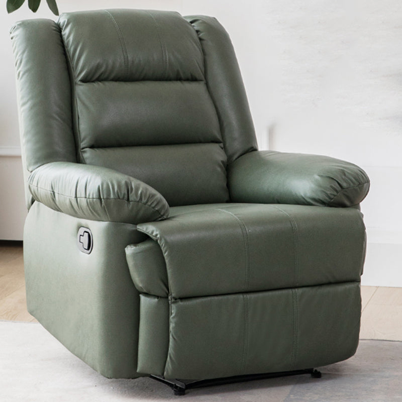 Recliner with Lumbar Metal Frame Standard Recliner Chair with Footrest