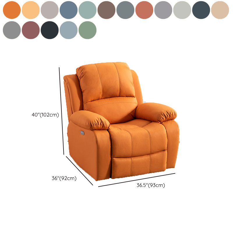 Contemporary Upholstered Recliner 36.61" Wide Recliner with Lumbar Support