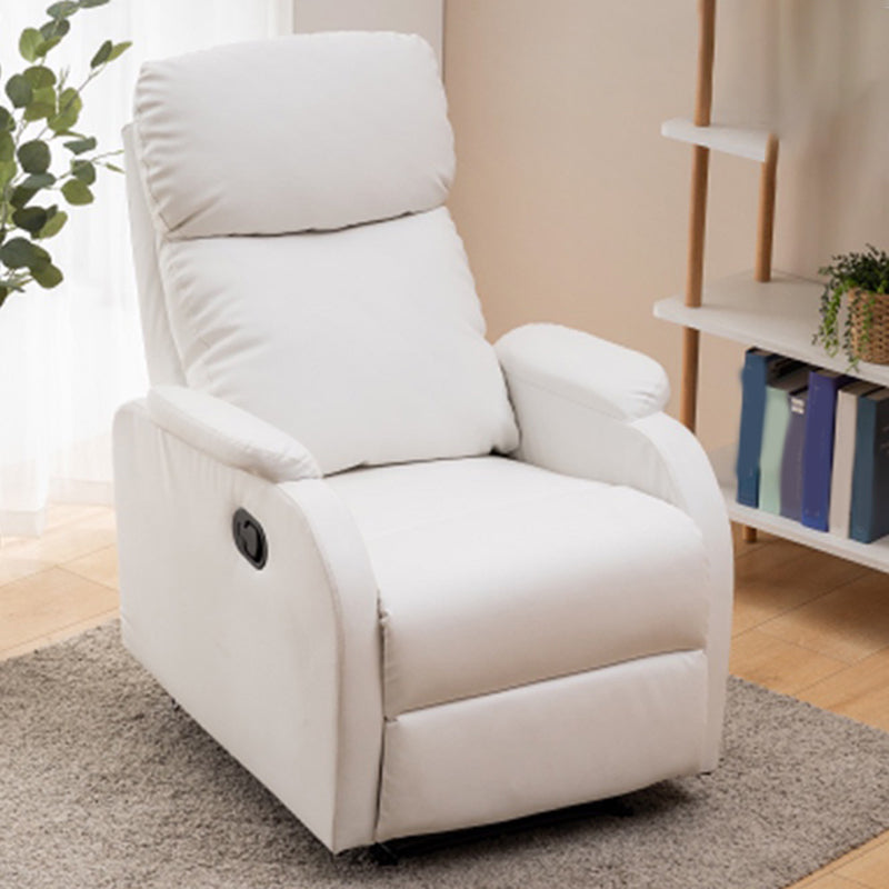 Traditional Leather Recliner Upholstered Solid Color Recliners