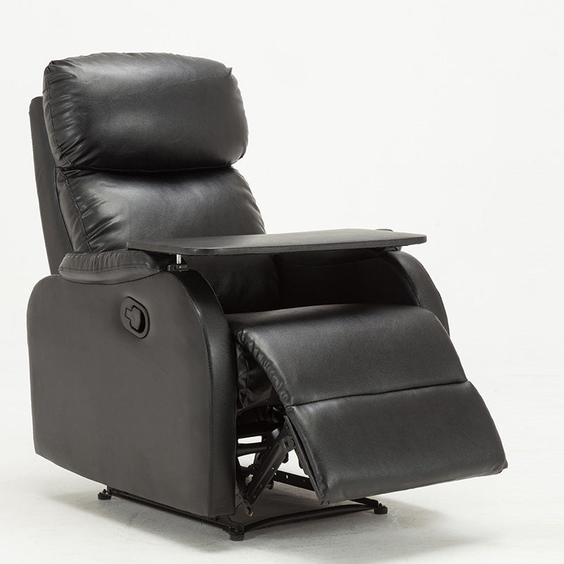 Traditional Leather Recliner Upholstered Solid Color Recliners