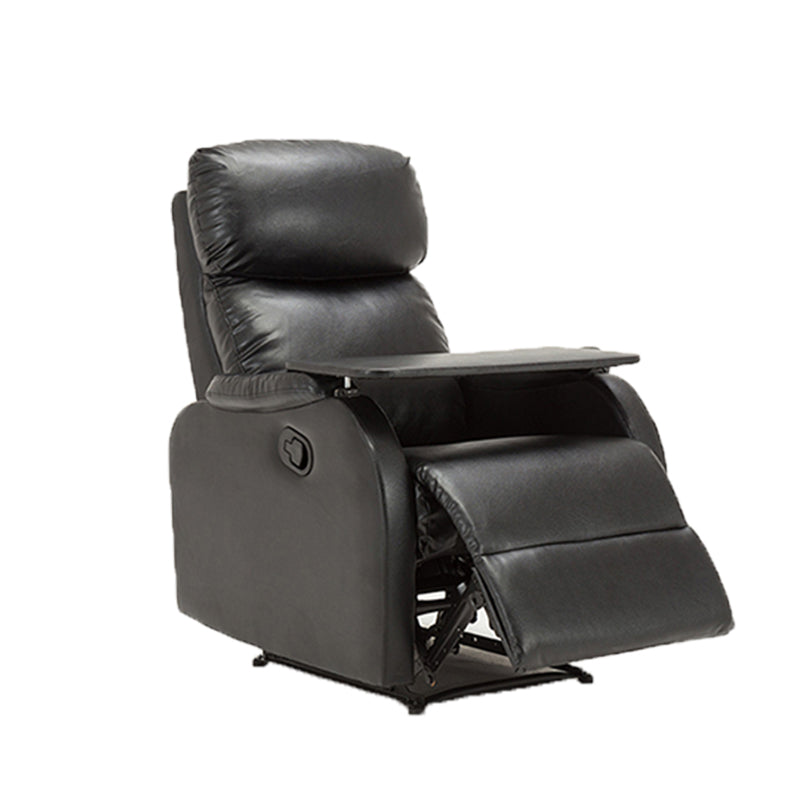 Traditional Leather Recliner Upholstered Solid Color Recliners