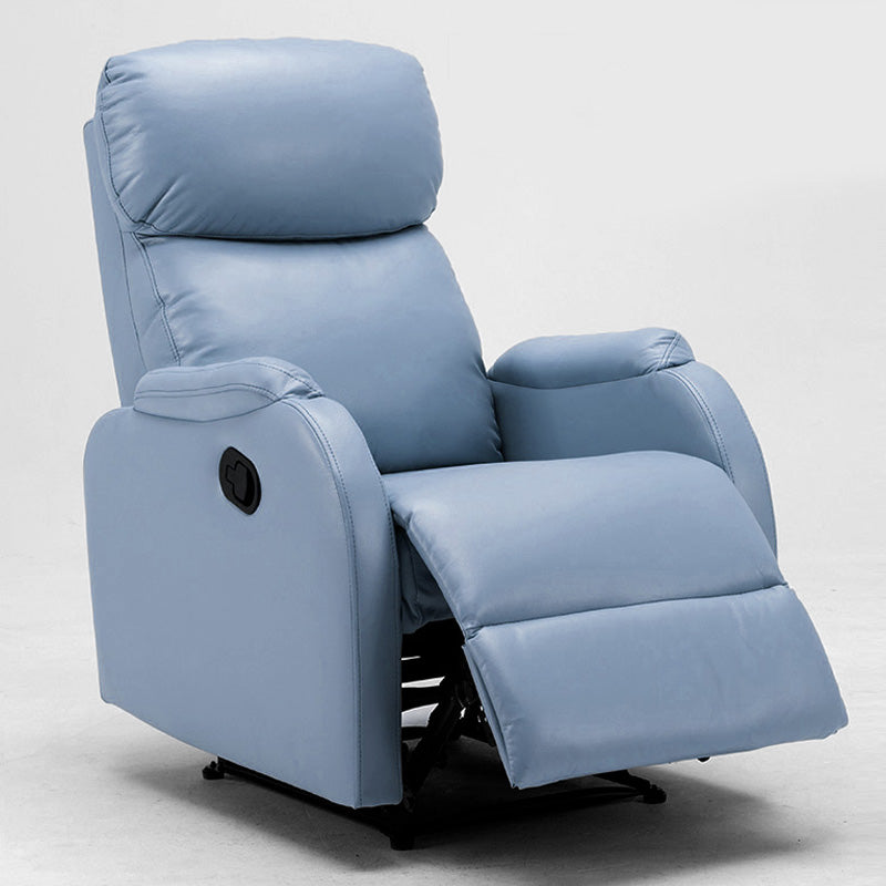 Traditional Leather Recliner Upholstered Solid Color Recliners