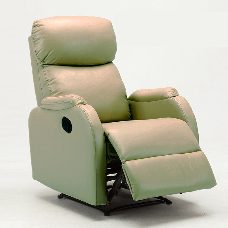 Traditional Leather Recliner Upholstered Solid Color Recliners