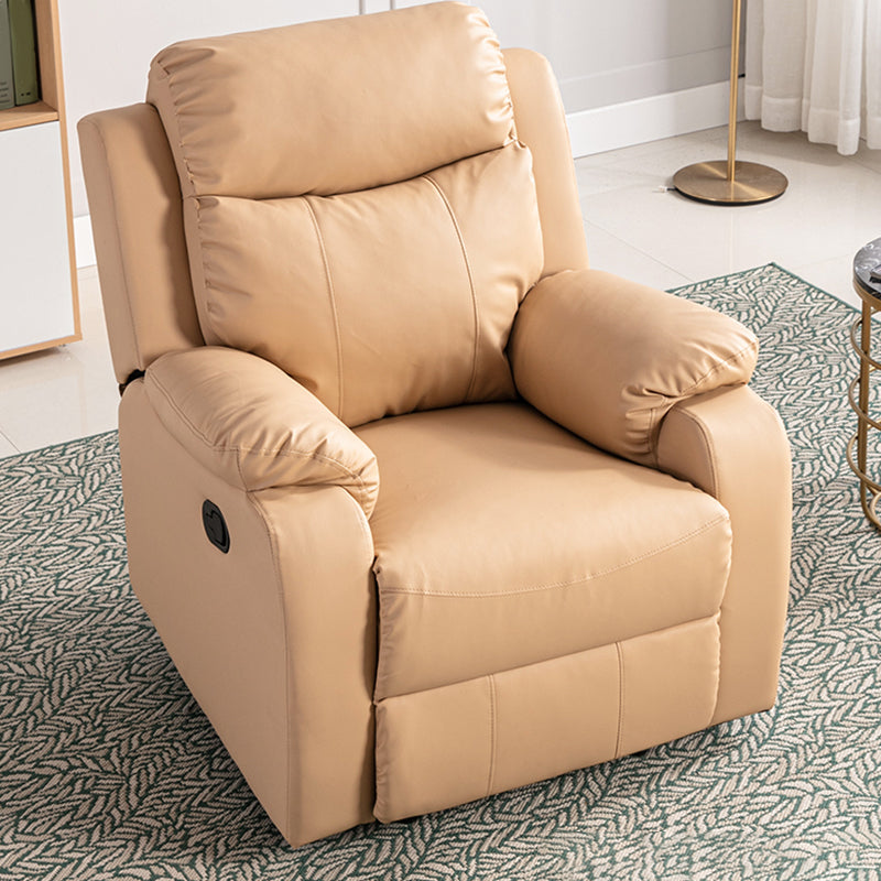 Modern 34.64" Wide Standard Swivel Rocker Leather Recliner Chair