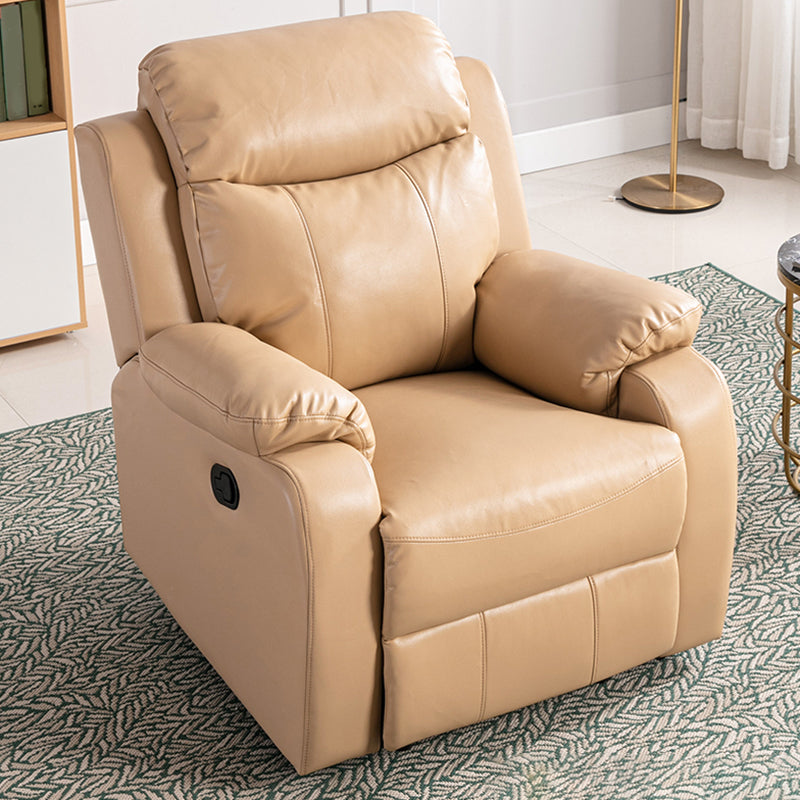 Modern 34.64" Wide Standard Swivel Rocker Leather Recliner Chair