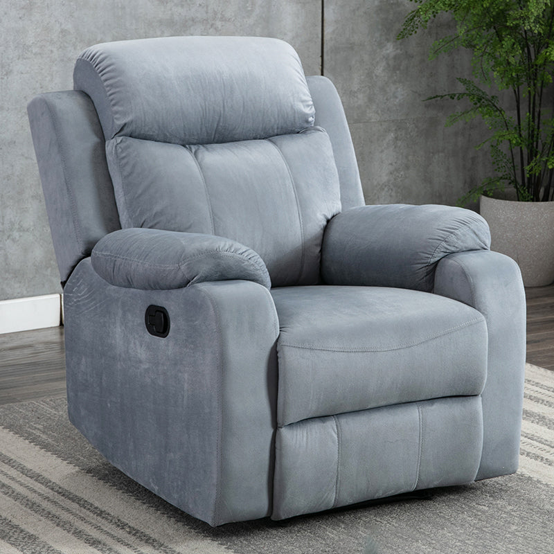 Modern 34.64" Wide Standard Swivel Rocker Leather Recliner Chair