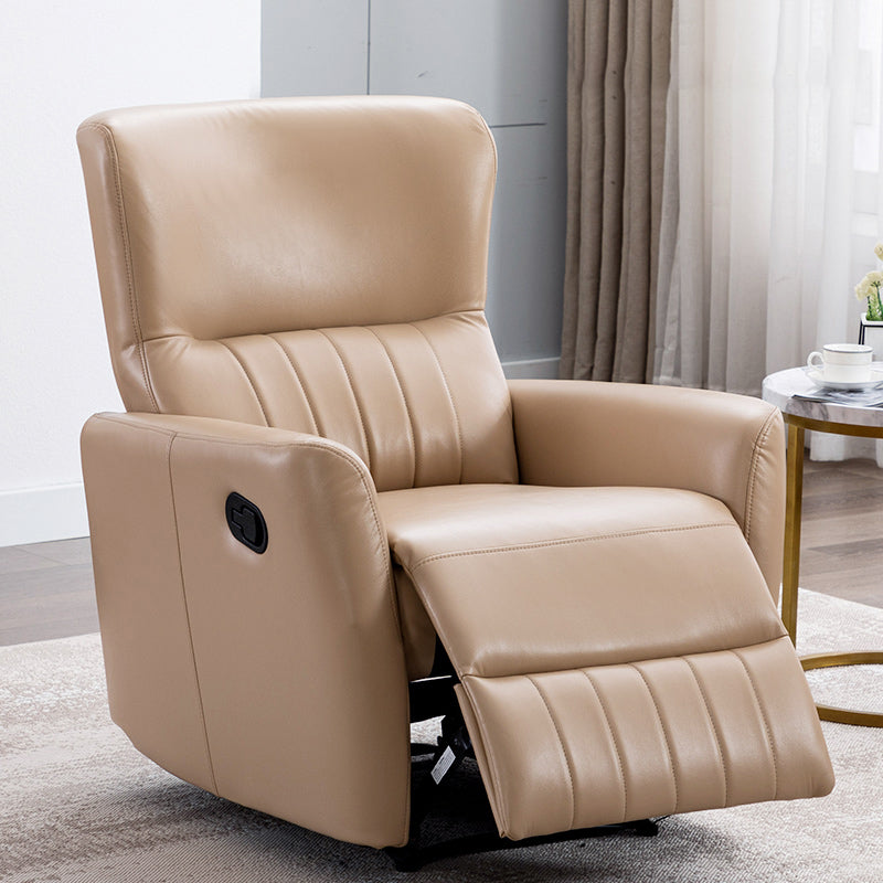 Contemporary Swivel Rocker Standard Recliner 31" Wide Solid Color Recliner Chair