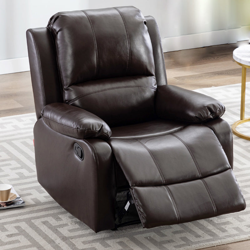 33.5" Wide Faux Leather Recliner Cotton Power Massage Recliner Chair