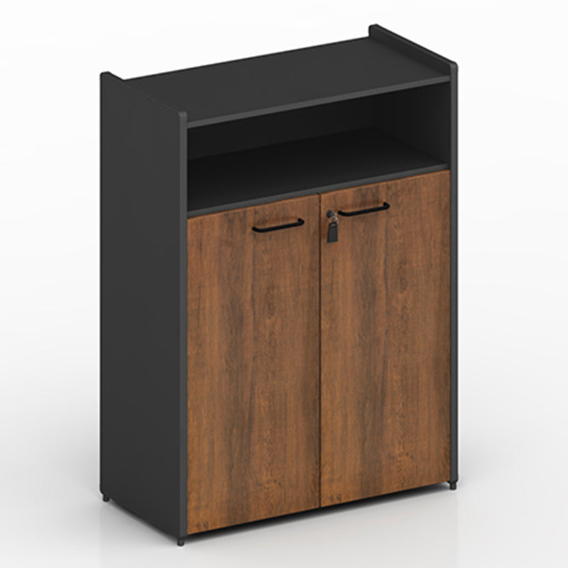 Industrial File Cabinet Wood Frame Vertical File Cabinet with Key Lock