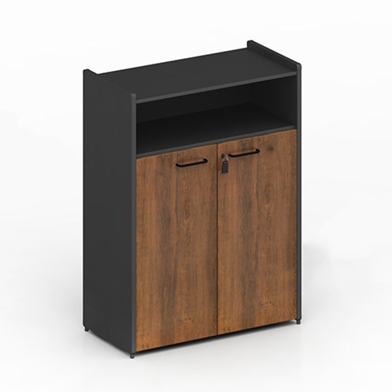 Industrial File Cabinet Wood Frame Vertical File Cabinet with Key Lock