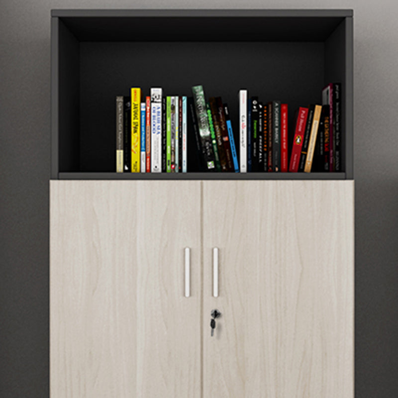 Nordic Style File Cabinet Wood Frame Vertical File Cabinet for Office