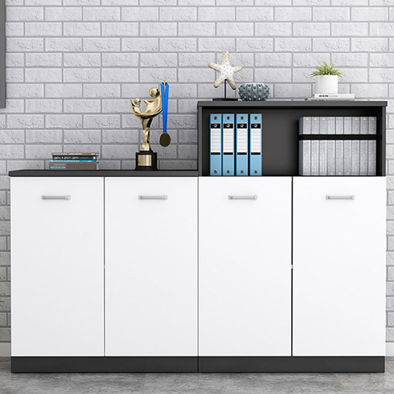 Nordic Style File Cabinet Wood Frame Vertical File Cabinet with Storage