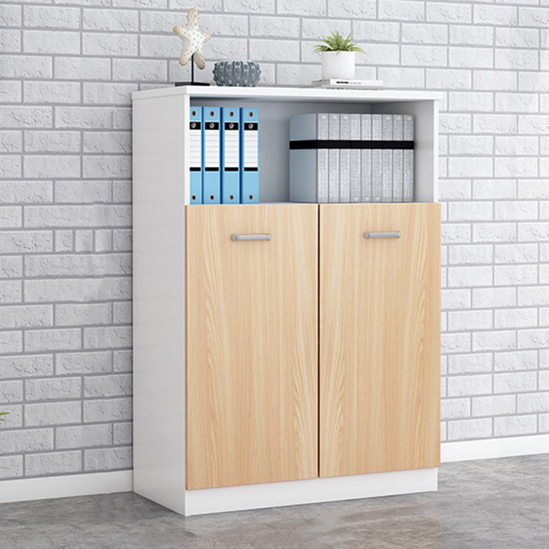 Nordic Style File Cabinet Wood Frame Vertical File Cabinet with Storage