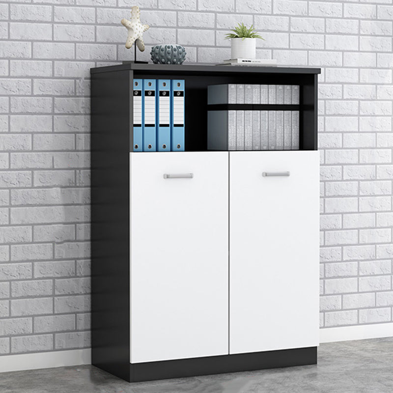 Nordic Style File Cabinet Wood Frame Vertical File Cabinet with Storage