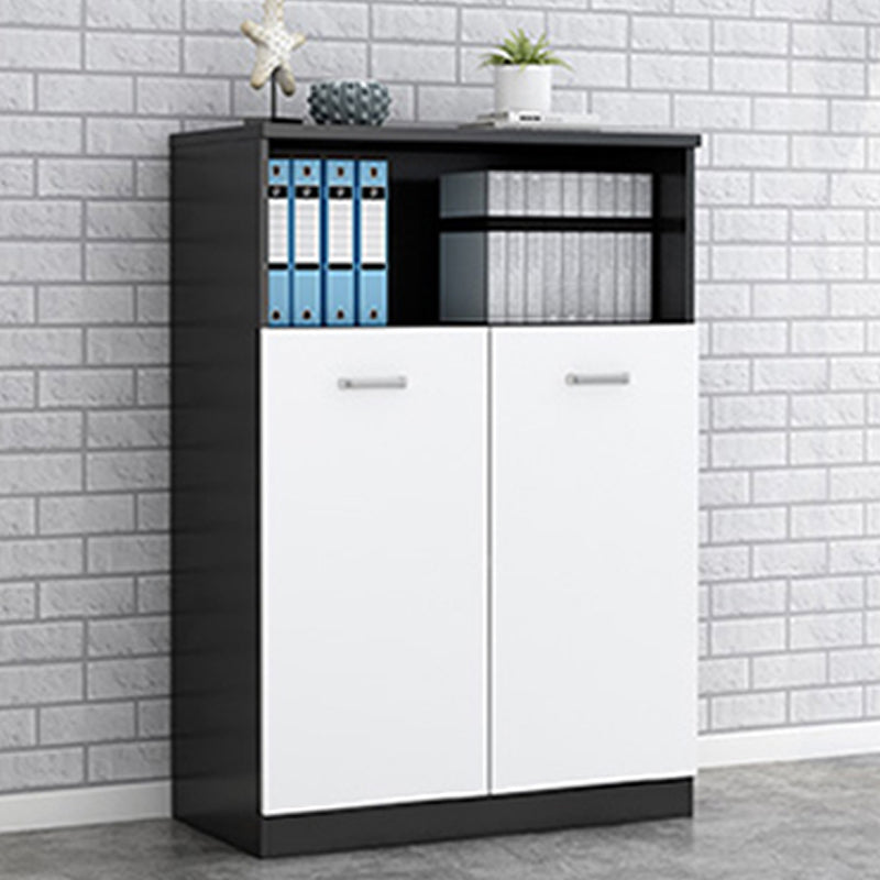 Nordic Style File Cabinet Wood Frame Vertical File Cabinet with Storage