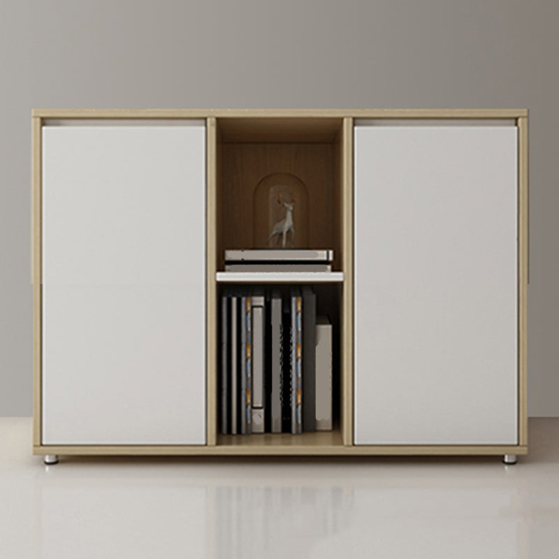 Modern File Cabinet Color Block Wooden File Cabinet with Storage Shelve